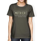Mother Therapist Womens Dark Grey Tee Best Mothers Day Gift Ideas