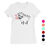 MaaaMaaa Sheep Womens Short Sleeve T-Shirt Funny Mothers Day Gift Tee
