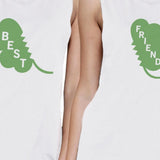 Best Friend Clover Womens White Muscle Top Funny Shirt Patricks Day