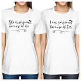 She Is Gorgeous White Womens Matching Shirts For Mom and Daughter