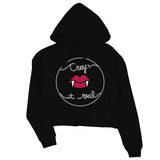 Creep It Real Womens Crop Hoodie