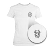 No No No Alarm Clock Pocket Printed Women's Tee Funny Cotton Crewneck Shirt