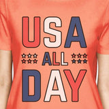 USA All Day Cute 4th Of July T-Shirt For Women Unique Gifts For Her