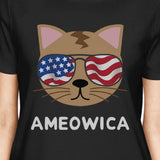 Ameowica Cute Womens Short Sleeve T-Shirt Gift Ideas For Cat Lovers