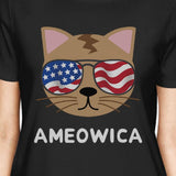 Ameowica Cute Womens Short Sleeve T-Shirt Gift Ideas For Cat Lovers