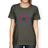 Liberty Justice American Flag Shirt Womens 4th Of July Tee Shirt