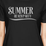 Summer Beach Party Womens Black Shirt