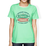 Superior Surfer Los Angeles Longboard Womens Mint Shirt