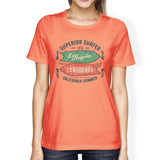 Superior Surfer Los Angeles Longboard Womens Peach Shirt
