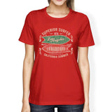 Superior Surfer Los Angeles Longboard Womens Red Shirt
