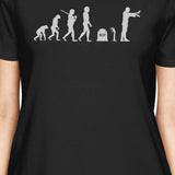 Zombie Evolution Womens Black Shirt