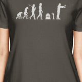 Zombie Evolution Womens Dark Grey Shirt