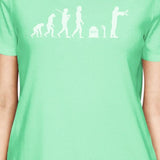 Zombie Evolution Womens Mint Shirt
