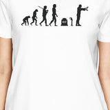 Zombie Evolution Womens White Shirt