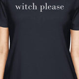 Witch Please Womens Navy Shirt