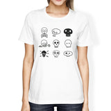 Skulls Womens White Shirt