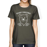 Bearry Christmas Bear Womens Dark Grey Shirt