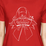 Warrior Breast Cancer Awareness Womens Red Shirt