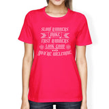 Slow Fast Runners Womens Cool Cotton T-Shirt Humorous Gift Shirt