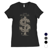 Tree Dollar Womens Funny Graphic T-Shirt Cute Gifts For Birthday