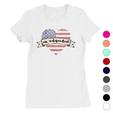 Ms Independent T-Shirt Womens Short Sleeve Round Neck July 4th Tee