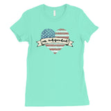Ms Independent T-Shirt Womens Short Sleeve Round Neck July 4th Tee