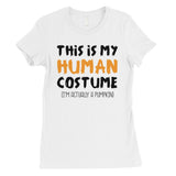 This Is My Human Costume Womens T-Shirt