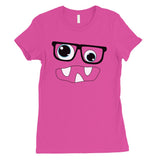 Monster With Glasses Womens T-Shirt