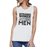 Strong Women Womens Cotton Gym Tank Top Muscle Shirt Graphic Tanks
