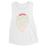 Super Girl Hair Womens Muscle Shirt