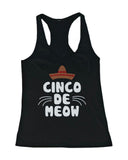 Women's Funny Statement Design Tank Top - Cinco De Meow
