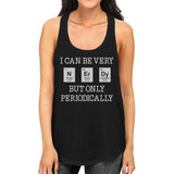 Nerdy Periodically Womens Black Tank Top