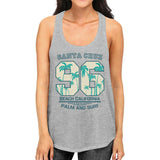 Santa Cruz Beach California Womens Grey Tank Top