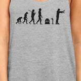 Zombie Evolution Womens Grey Tank Top