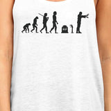 Zombie Evolution Womens White Tank Top