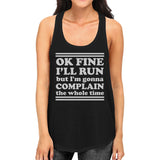 Run Complain Womens Funny Work Out Cute Racerback Tank Top Gag Gift