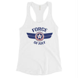 Force Of July Womens Racerback Workout Tank Top 4th Of July Outfit