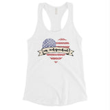 Miss Independent Womens Workout Tank Top Cute 4th Of July Shirt