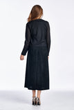 Women's Long Sleeve Cardigan with Sleeveless Maxi Dress Set