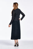 Women's Long Sleeve Cardigan with Sleeveless Maxi Dress Set
