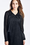Women's Long Sleeve Cardigan with Sleeveless Maxi Dress Set