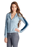 Women's Sweater Knit Zip Up Hoody