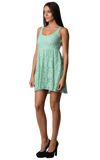 Women's Empire Waist Allover Lace Dress
