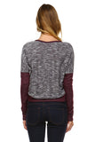 Women's Long Sleeve Colorblock Sweatshirt