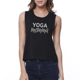 Yoga Momma Crop Top Yoga Work Out Tank Top Gif For Yoga Mom