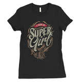 Super Girl Hair Womens Funny Graphic T-Shirt Short Sleeves Cotton