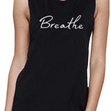 Breath Muscle Tee Work Out Sleeveless Shirt Cute Yoga T-shirt